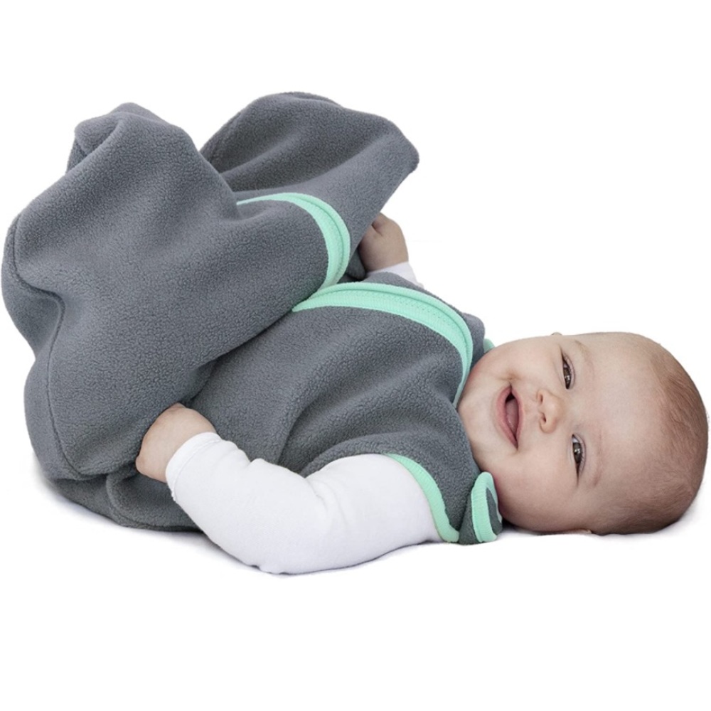 Sleep nest Fleece Baby Sleeping Bag, Lake Green, Large (18-36 Months)